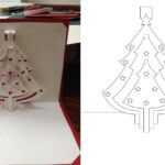 DYI Christmas Tree Pop Up Card Tutorial Free Pattern Pop Up Card