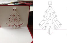 dyi christmas tree pop up card tutorial free pattern pop up card DYI Christmas Tree Pop Up Card Tutorial Free Pattern Pop Up Card