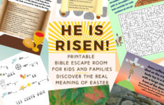 Easter Escape Room Game Bible Kids And Family Printable Party Game For