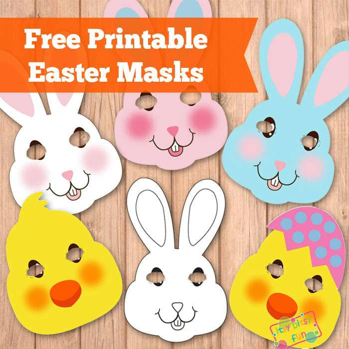 Easter Masks Bunny Rabbit And Chick Template Itsybitsyfun