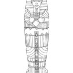 Egyptian Sarcophagus And Canopic Jars Colouring Sheet Cleverpatch