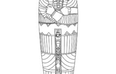 Egyptian Sarcophagus And Canopic Jars Colouring Sheet Cleverpatch