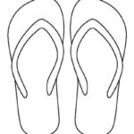 Flip Flop Pattern Use The Printable Outline For Crafts Cre