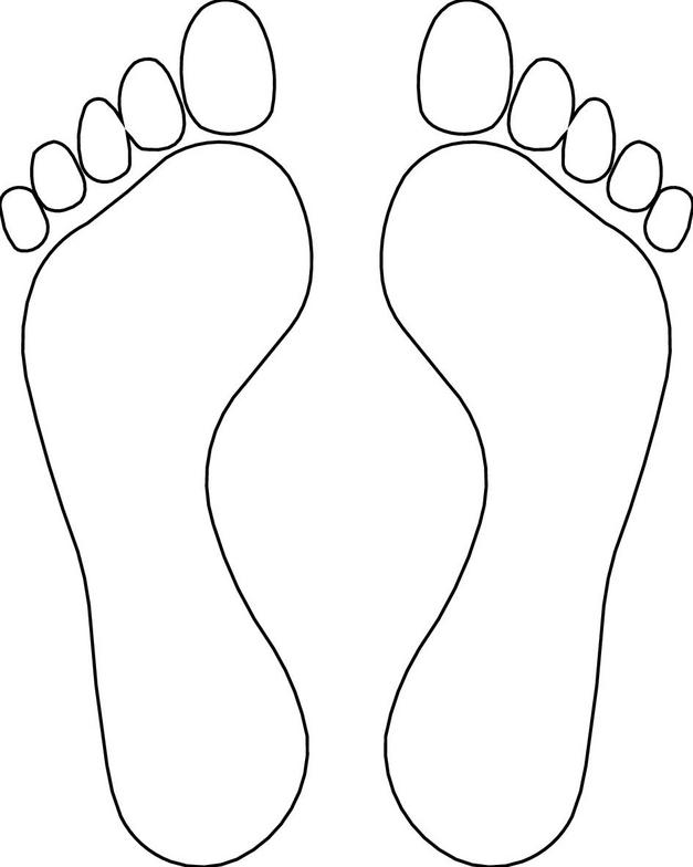 Footprint Templates Printable ClipArt Best