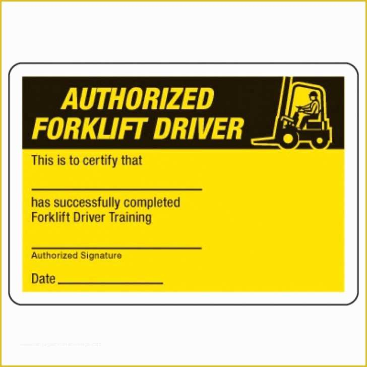 Forklift Certification Card Template Free Of Firearms Training 