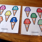 Free File Folder Game For Preschoolers Ice Cream Count Match 1 10