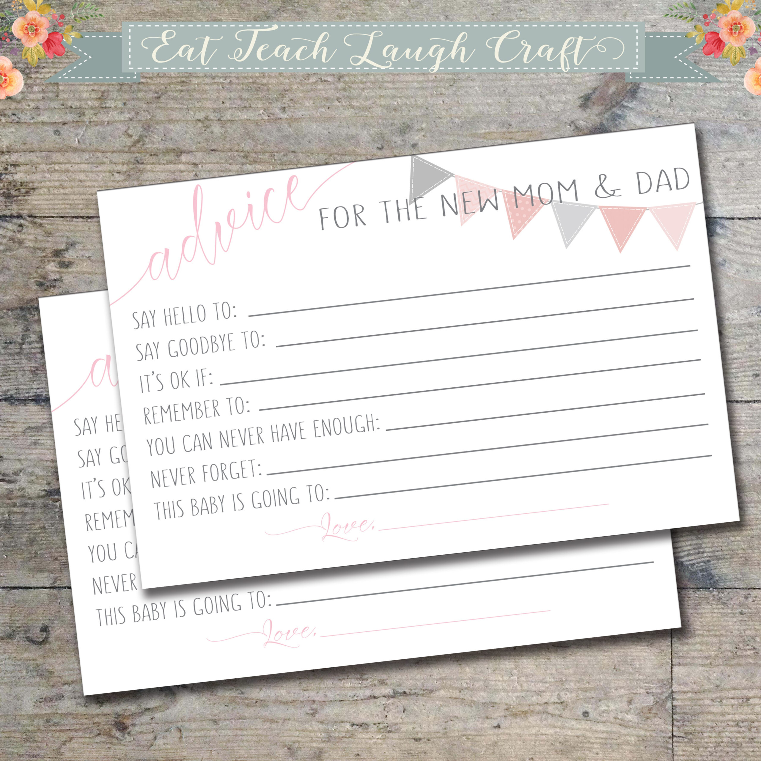 Free Printable Mommy Advice Cards Fanny Printable