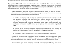 Free Power Of Attorney Form Free Printable Legal Forms