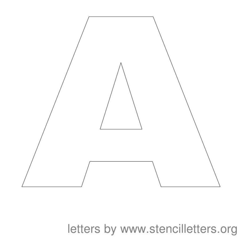 Free Printable 10 Inch Letter Stencils Free Printable | Fanny Printable