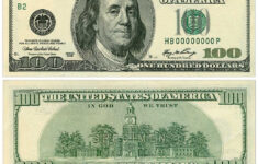 Free Printable 100 Dollar Bill Free Printable