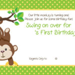 Free Printable 1st Monkey Birthday Invitation Monkey Birthday Party