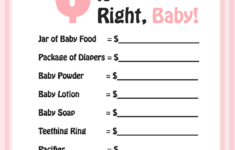 free printable baby shower games with answer key free printable Free Printable Baby Shower Games With Answer Key Free Printable