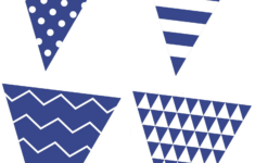 Free printable bunting garland banner blue Baby Shower Ideas Themes