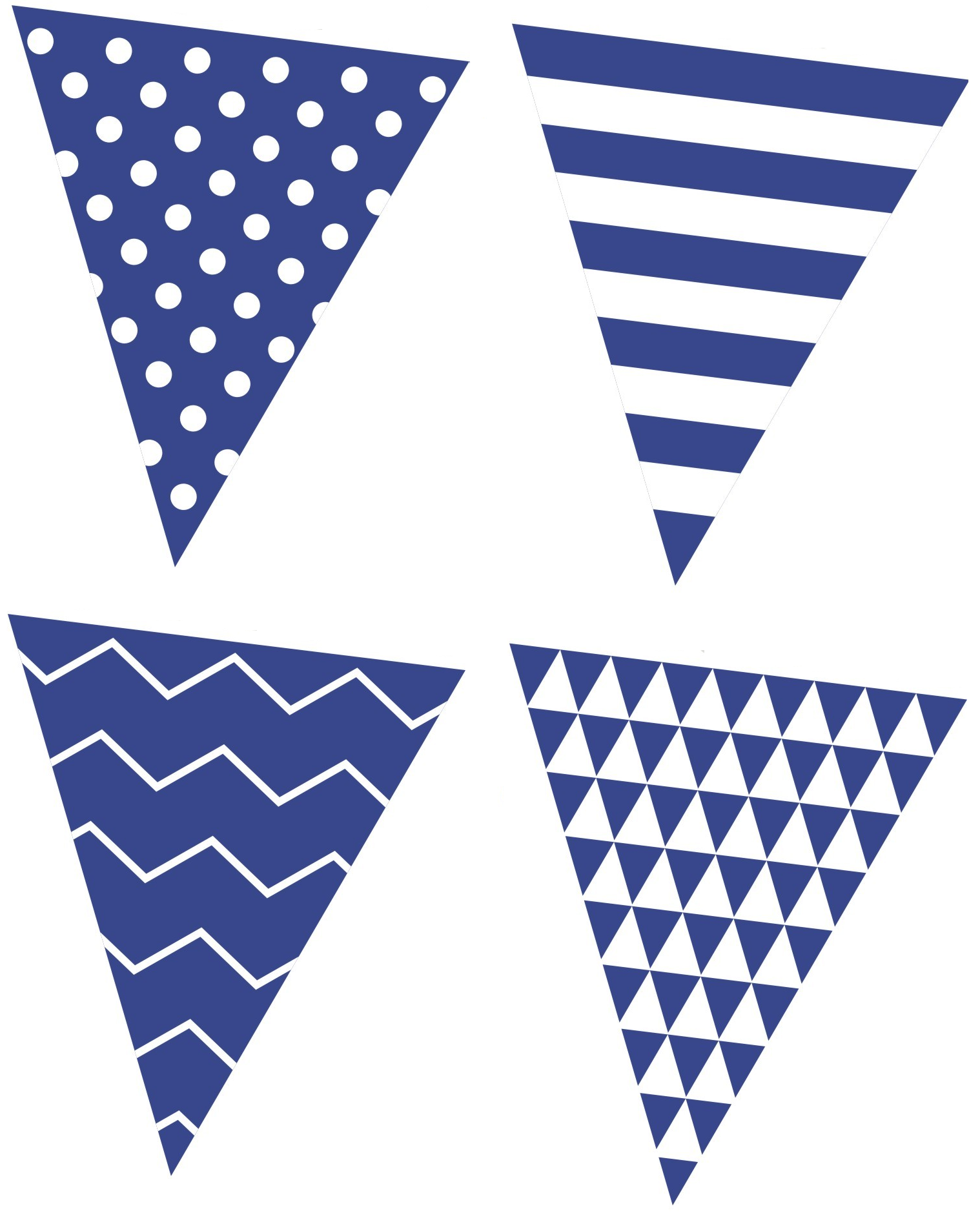 Free printable bunting garland banner blue Baby Shower Ideas Themes 