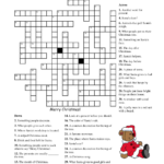 Free Printable Cards Free Printable Crossword Puzzles Christmas
