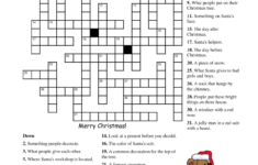 free printable cards free printable crossword puzzles christmas Free Printable Cards Free Printable Crossword Puzzles Christmas