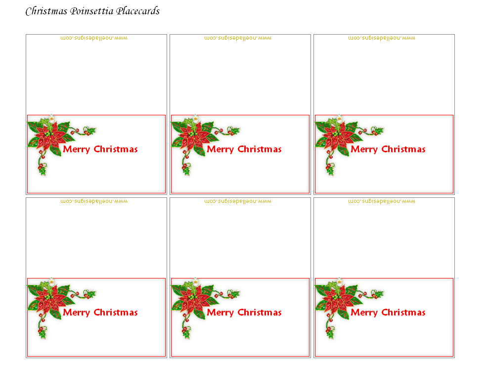 Free Printable Christmas Place Cards Free Place Card Template 