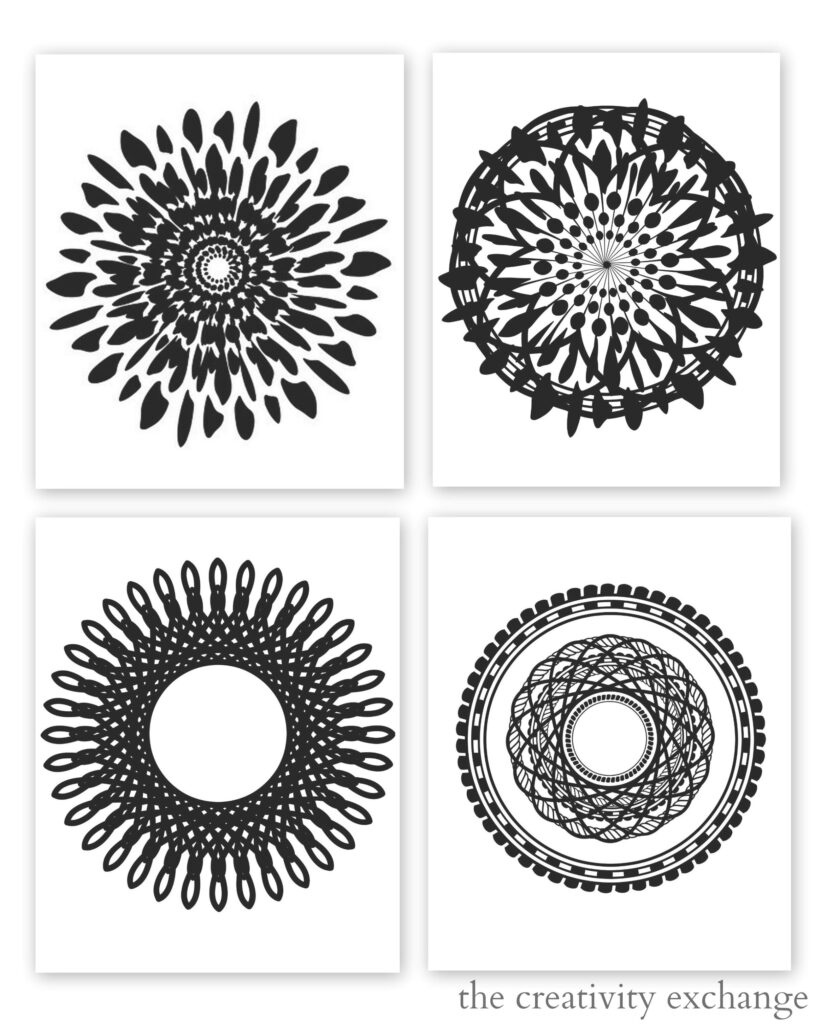 Free Printable Collection Of Modern Black And White Prints Fanny