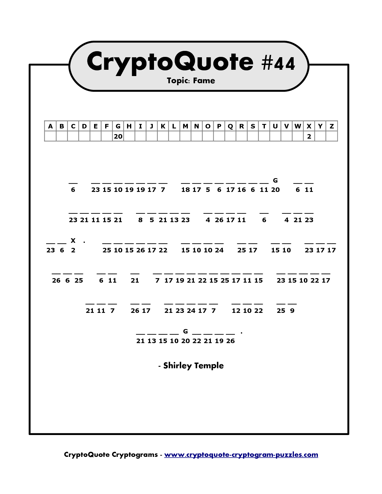 Free Printable Cryptograms Fanny Printable