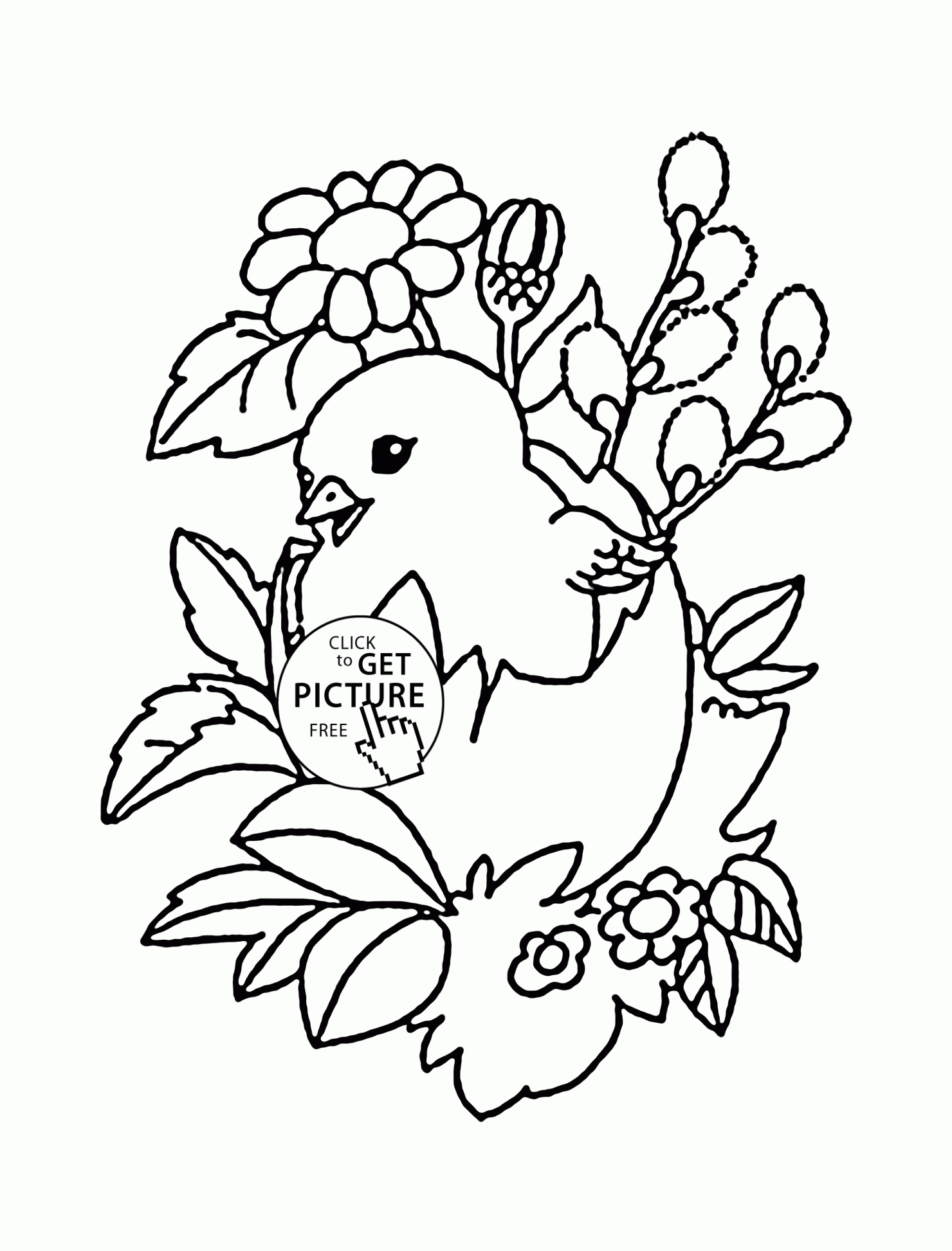 Free Printable Easter Baby Chick Coloring Pages Free Printable A To Z