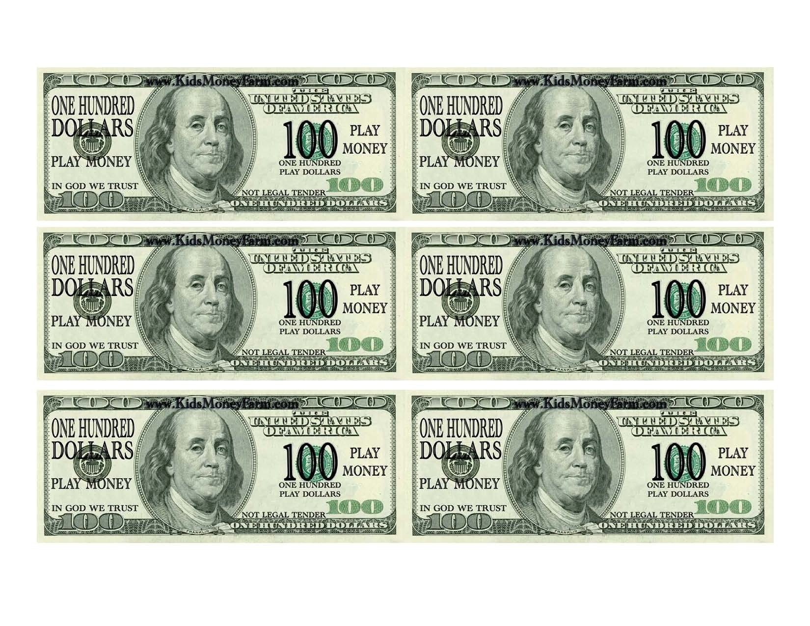 Free Printable Fake Money That Looks Real Free Printable