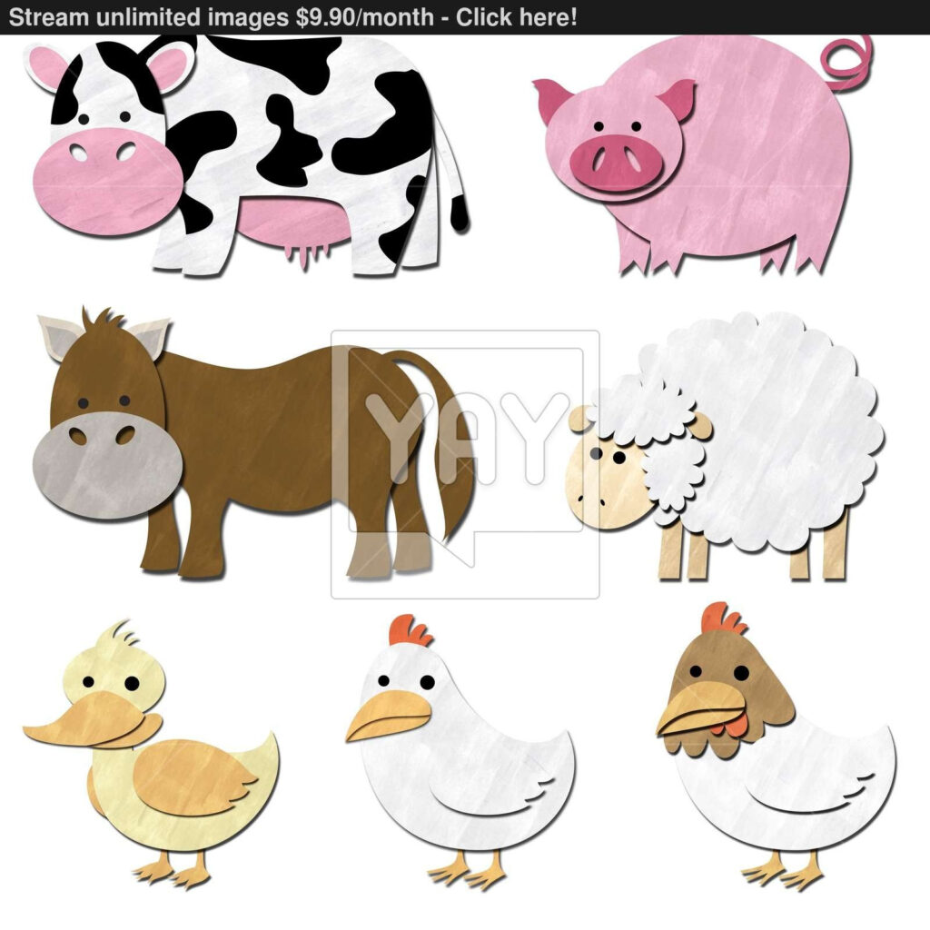 Free Printable Farm Animal Cutouts Free Printable A To Z Fanny Printable