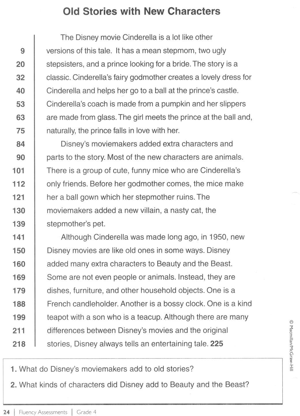 Free Printable Fluency Passages 3Rd Grade Free Printable