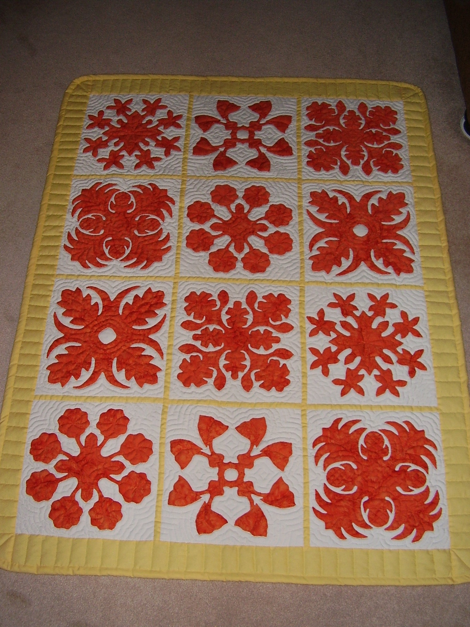 Hawaiian Applique Free Printable Hawaiian Quilt Patterns