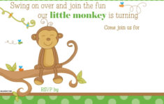 FREE Printable Little Monkey Birthday Invitation TemplateFREE PRINTABLE