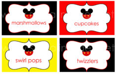 free printable mickey mouse favor tags free printable Free Printable Mickey Mouse Favor Tags Free Printable