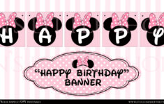 free printable minnie mouse birthday banner Free Printable Minnie Mouse Birthday Banner