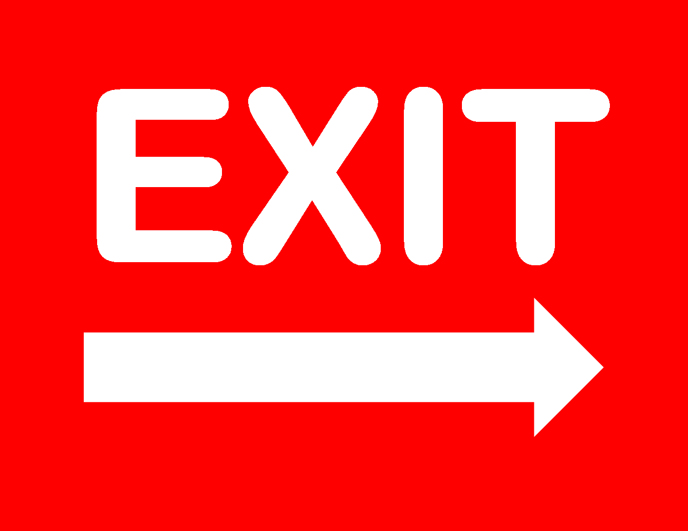 Free Printable No Exit Signs Free Printable