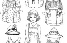 Free Printable Paper Doll Coloring Pages For Kids