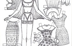 Free Printable Paper Doll Coloring Pages For Kids