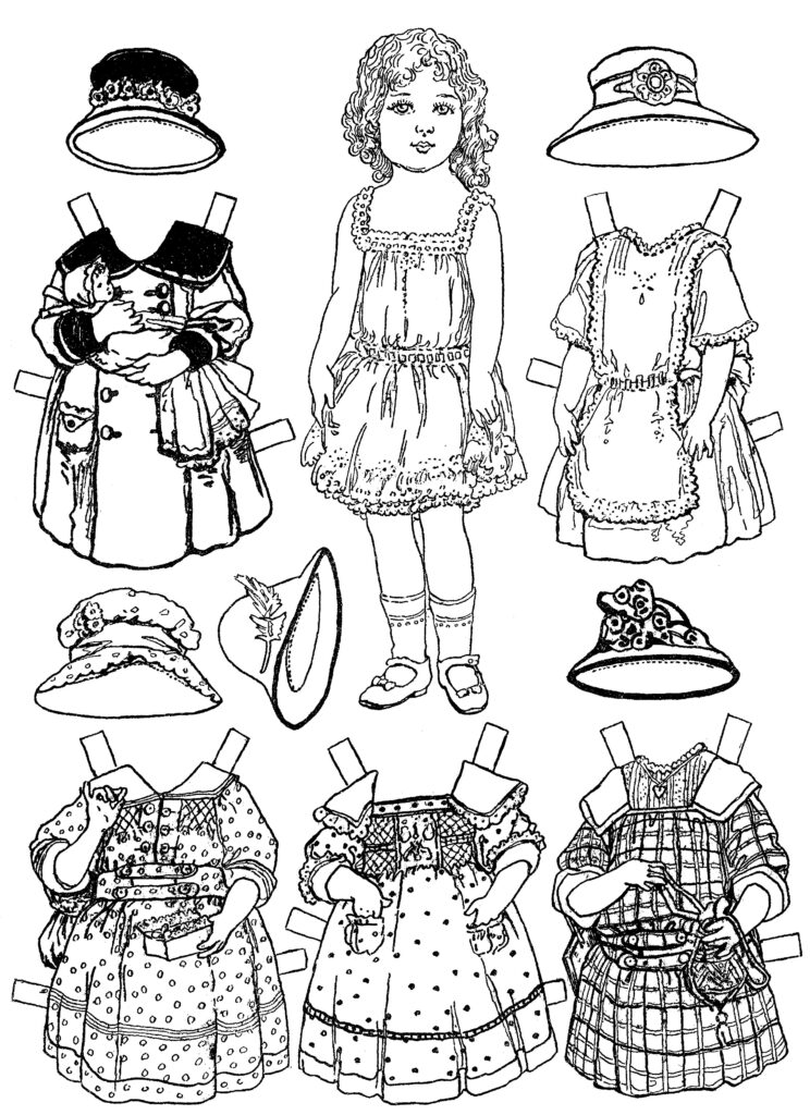 Free Printable Paper Dolls To Color | Fanny Printable