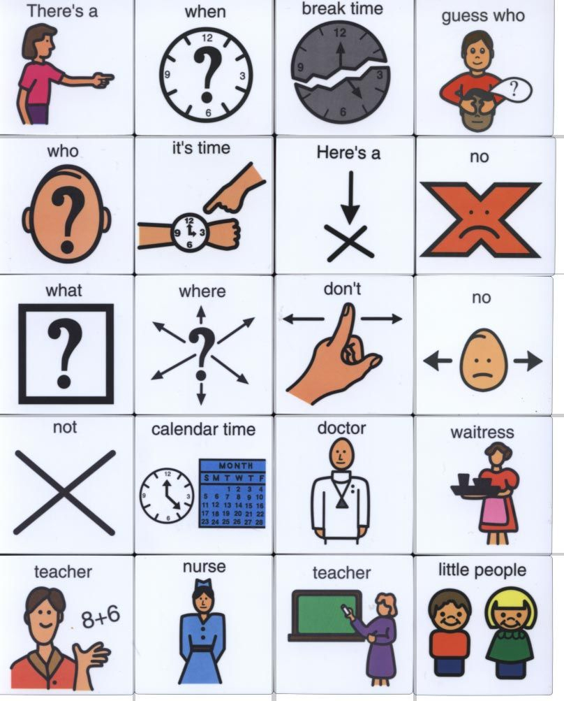 Free Printable Picture Communication Symbols