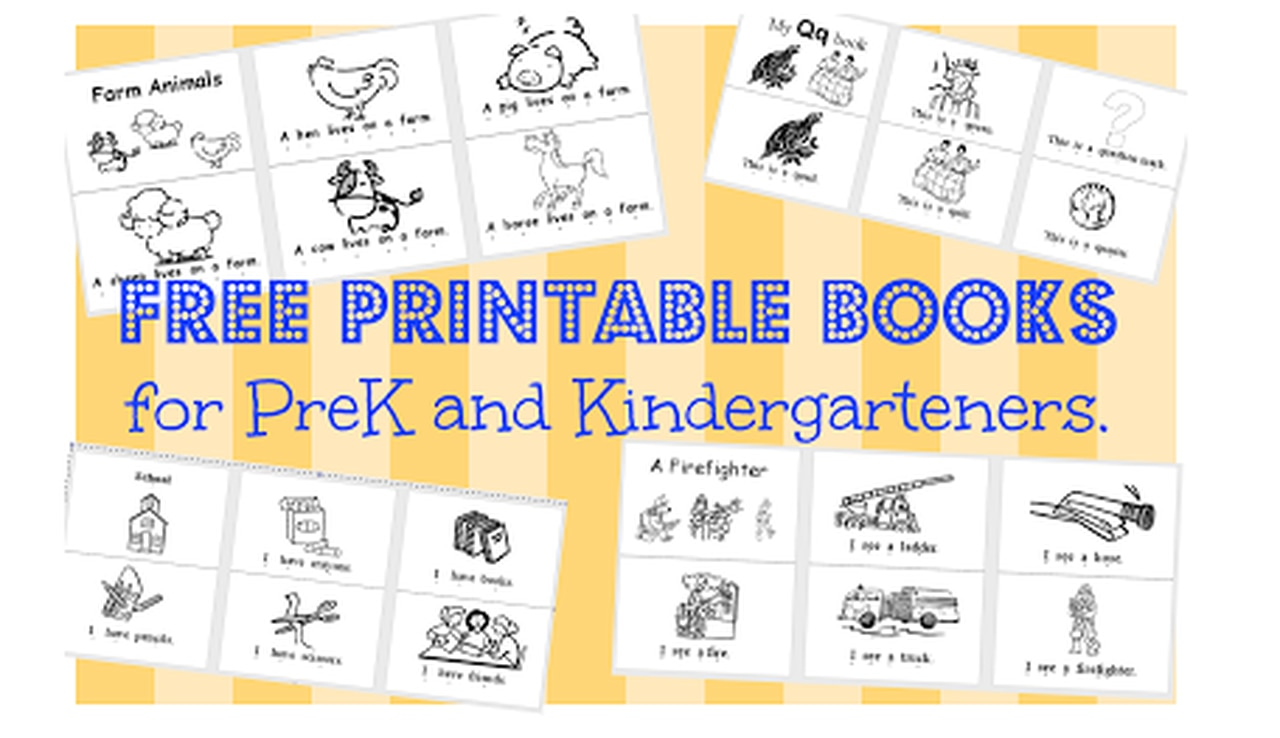 Free Printable Pre Kindergarten Kindergarten Level Sight Word Books 