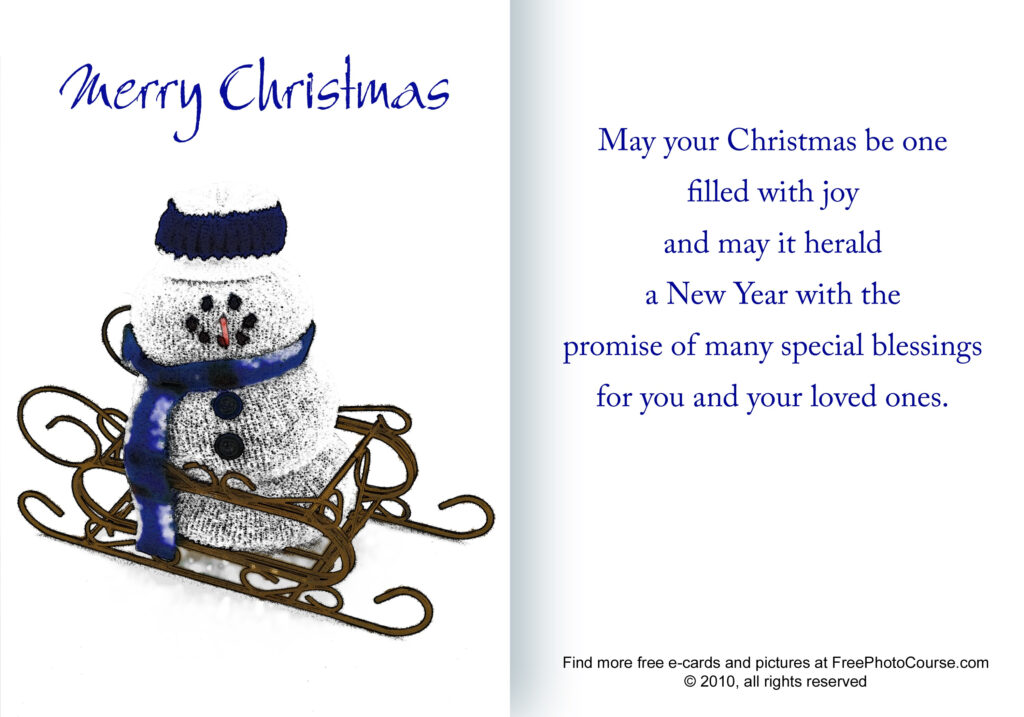 Free Printable Quarter Fold Christmas Cards Free Printable | Fanny Printable