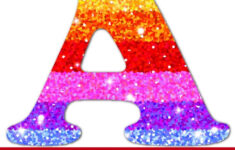 Free Printable Rainbow Glitter Letters Make Breaks Glitter Letters