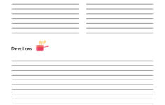 Free Printable Recipe Template DIY Recipe Book A4 Recipe Book