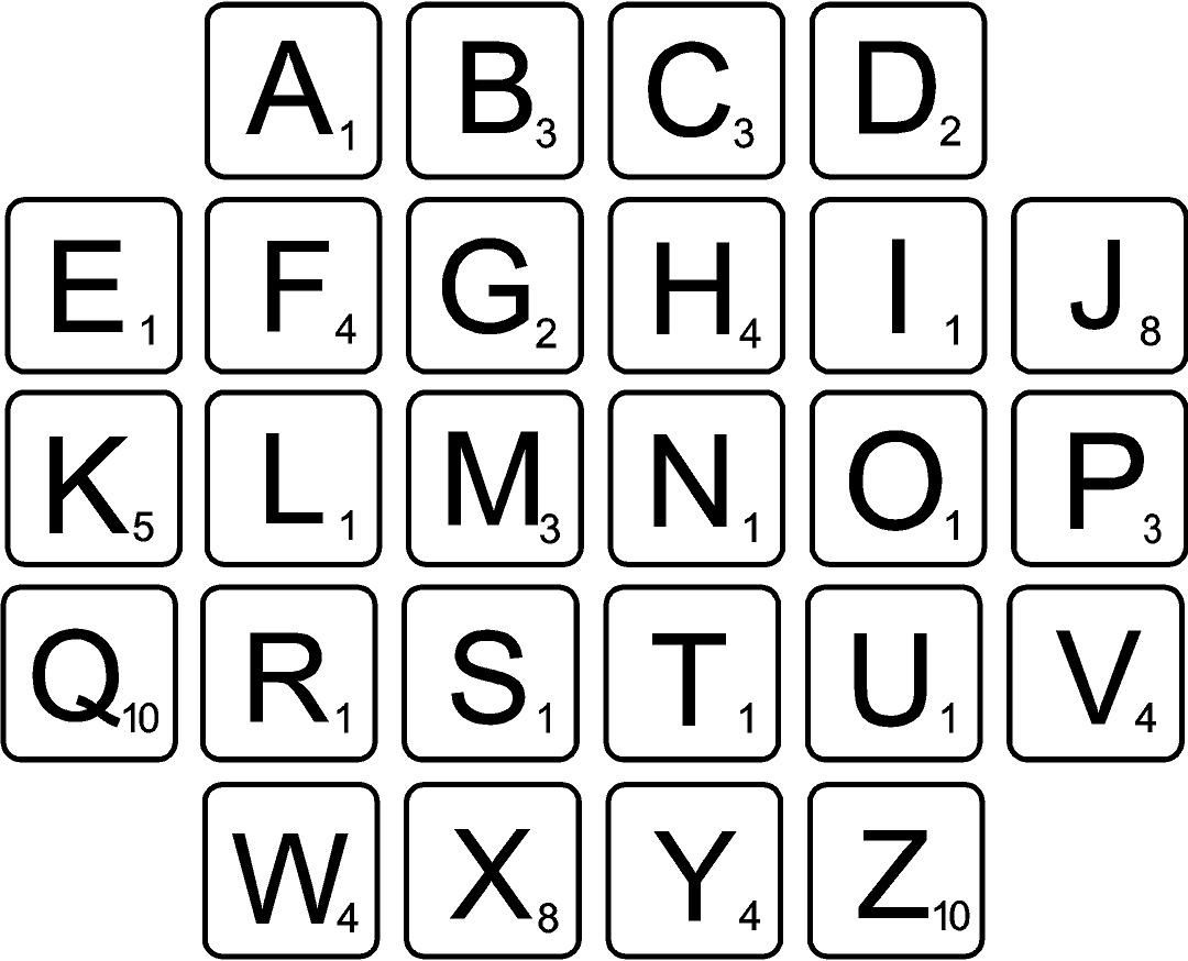 Free Printable Scrabble Tiles Free Printable