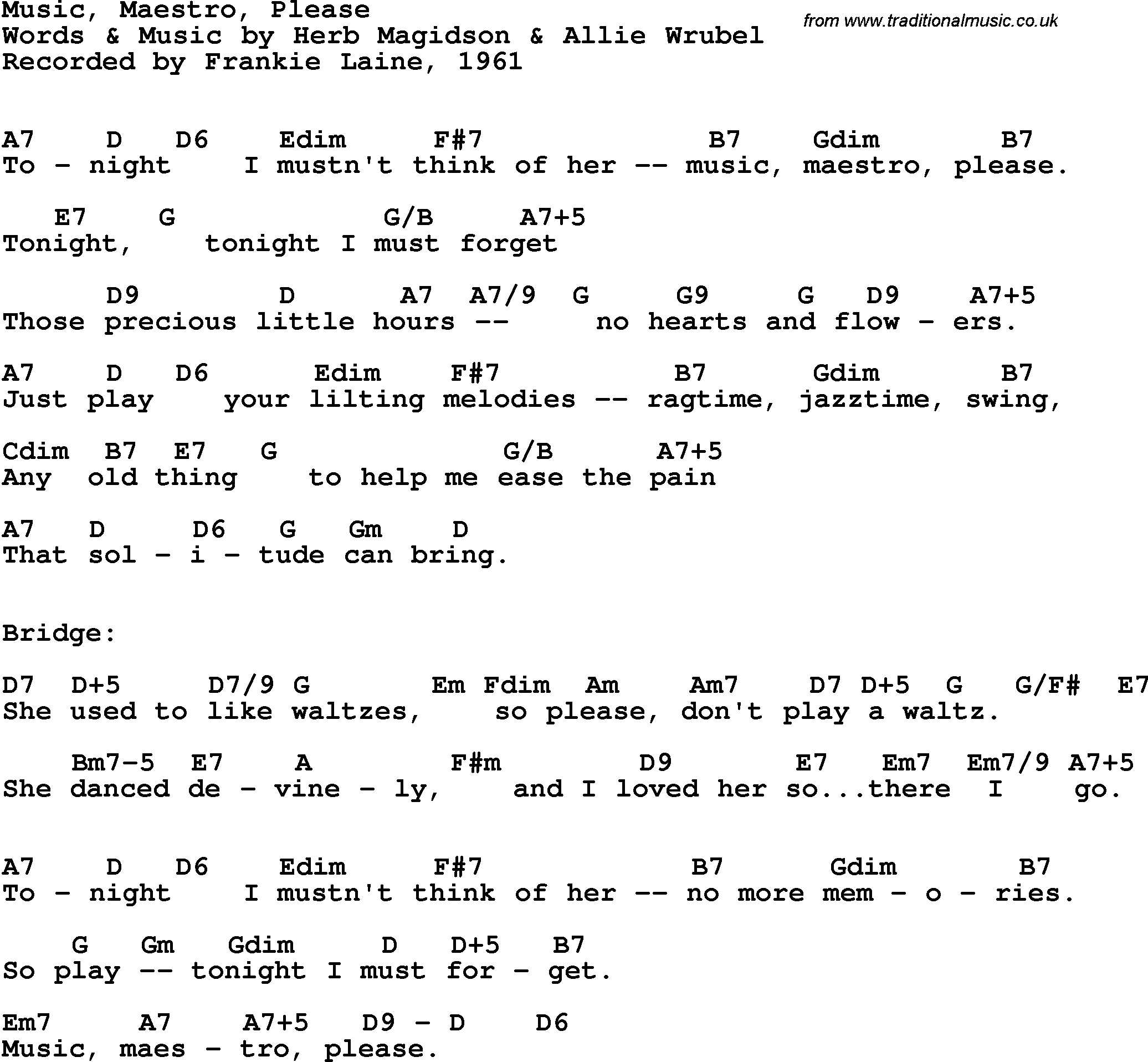 Free Printable Song Lyrics With Guitar Chords Fanny Printable