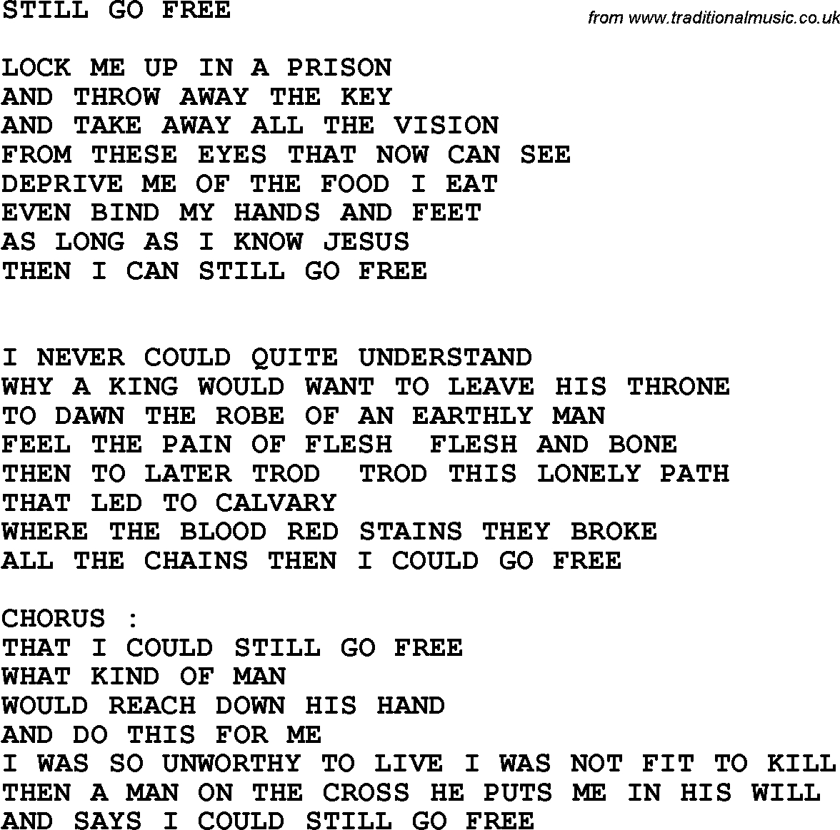 Free Printable Southern Gospel Song Lyrics Free Printable