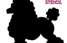 Free Printable T BIRD PINK LADIES POODLE Stencil Now Thats Peachy