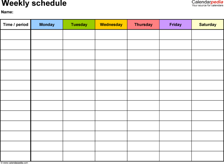 Free Printable Weekly Appointment Sheets