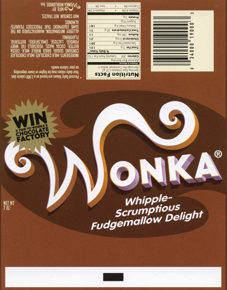 Free Printable Wonka Bar Wrapper Template Free Printable Fanny Printable