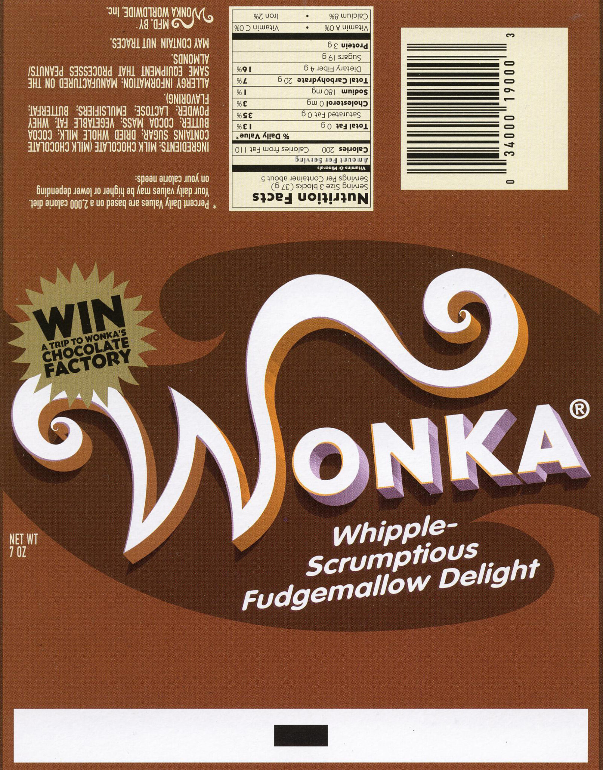 printable wonka bar wrapper