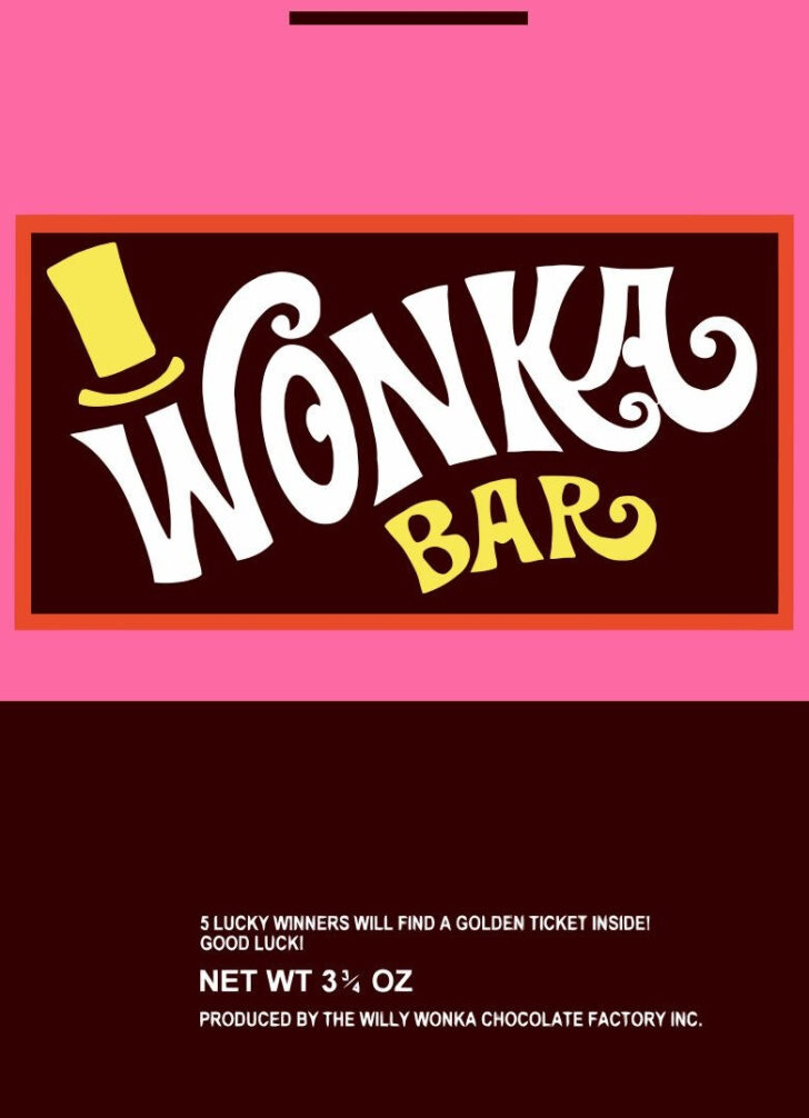 Free Printable Wonka Bar Wrapper
