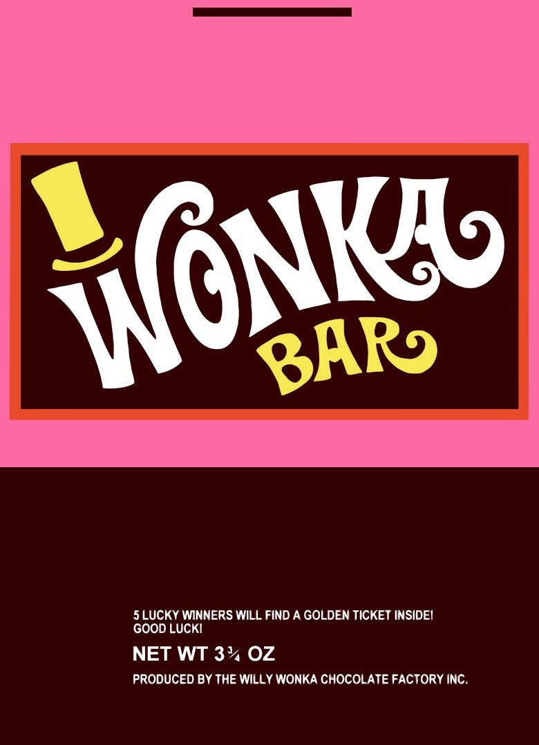 Free Printable Wonka Bar Wrapper Template Free Printable