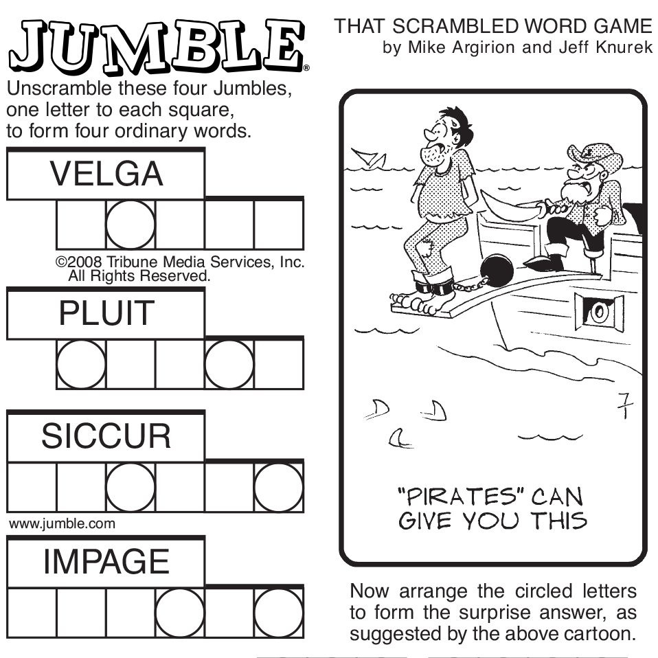 Free Printable Word Jumble Puzzles For Adults Free Printable